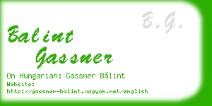 balint gassner business card